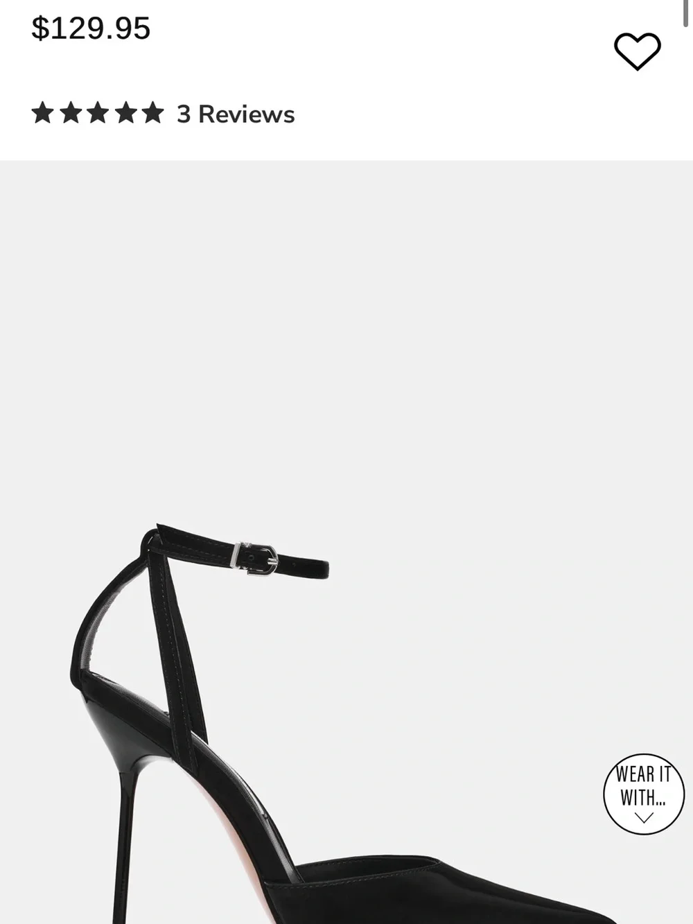 Steve Madden Black Pointed Ankle-Strap Pumps with Slim Heel
